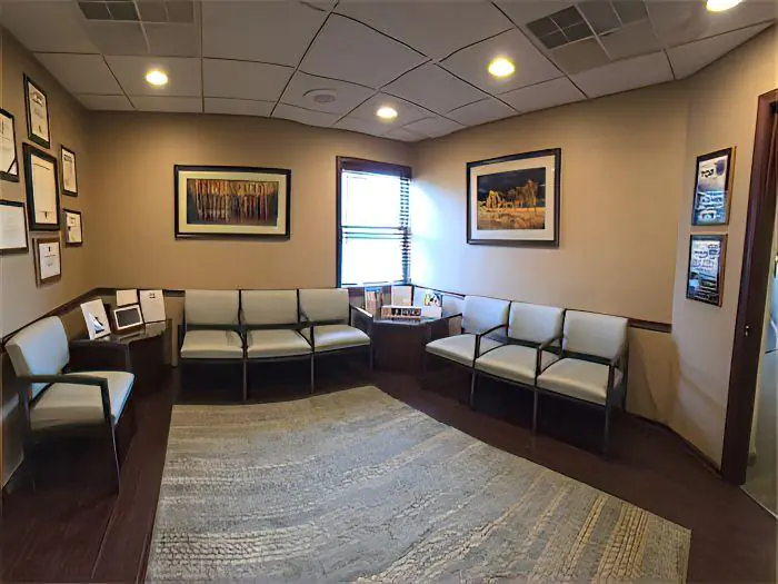 High Tech Facility Comfortable Dentist Waiting Room